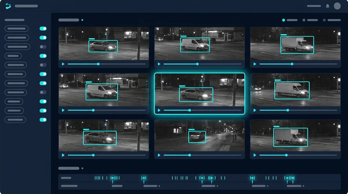 Forensic search retrieving relevant footage across the camera network